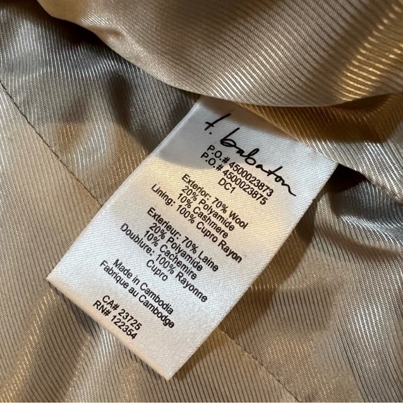 Babaton Pea Coat Grey Size XS - Picture 8 of 9